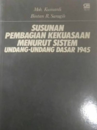 Image of Susunan Pembagian Kekuasaan …